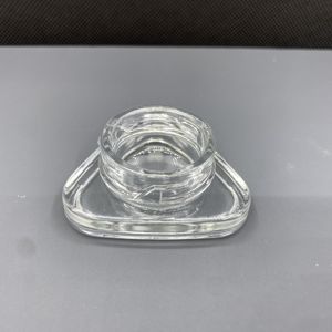 Child-Proof 5ml <b>Mini</b> Glass Jar with Black Plastic Lid Triangle-Shaped Comfortable Grip for Medical Spice Seasoning Storage - Product Image 2