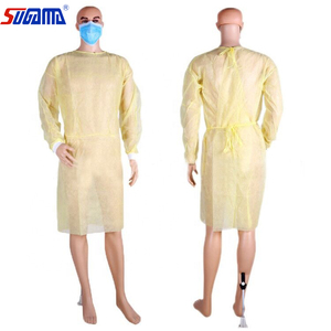Wholesale Disposable Reinforced For Clinic Examination Hospital SMS 30 40 45gsm Sterile Surgical <strong>Gown</strong> <strong>Isolation</strong> <strong>Gowns</strong> - Product Image 5