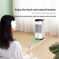 Ventilateur de refroidissement compact de style armoire, climatiseur portable à eau de norme européenne pour chambres et dortoirs