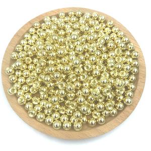 10 мм * м2, 5 медный латунный шарик из углеродистой стали с резьбовым отверстием, металлические шарики, золотые просверленные железные шарики - Product Image 6