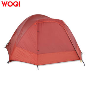 Carpa de Camping Ligera para Exteriores Woqi, para 4-5 Personas, Doble Capa, Montaje Rápido, Impermeable, 274x213x150 cm, Color Rojo Ladrillo - Product Image 2