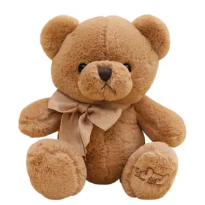 Cute Teddy Bear Plush Toy Hugging Bear Doll Butterfly Necktie Bear Doll Cloth Doll Girl Birthday Gift