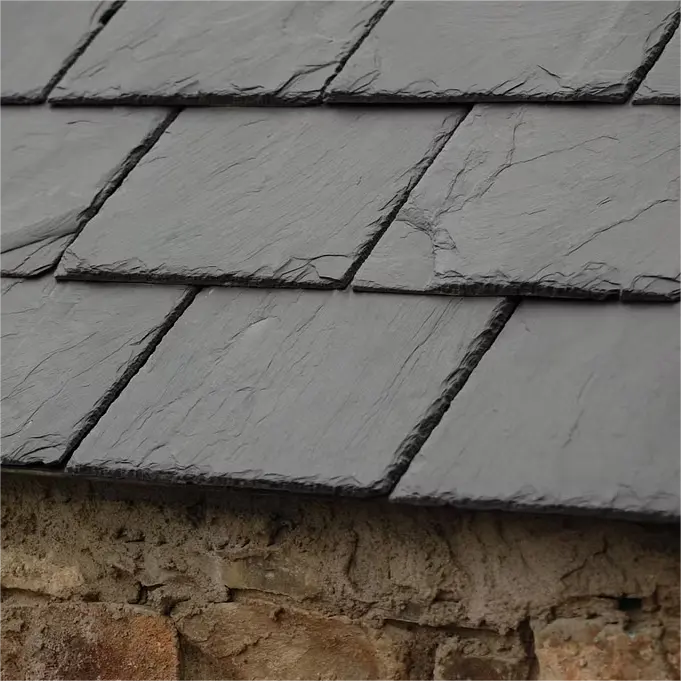 Tersedia batu tulis kualitas tinggi tidak memudar ubin atap alami