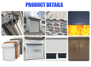 Puertas Enrollables Modernas <span class=keywords><strong>de</strong></span> Aleación <span class=keywords><strong>de</strong></span> Aluminio Personalizables con Función Antirrobo para Almacenes y Uso Comercial - Product Image 4