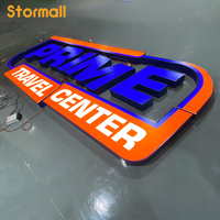 Lettres lumineuses en acrylique entièrement éclairées, enseignes de logo 3D, enseignes commerciales, lettres en relief, enseigne de logo LED pour la publicité