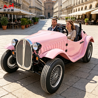 Qianzhimei - Autobus rétro vintage en acier galvanisé, véhicules touristiques, autobus électriques à vendre, voiture rétro classique de luxe 2 places