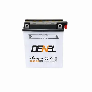 Bateria de fábrica de secagem direta para motocicletas YB3L-B/12N3-3B 12V3AH Bom Desempenho inicial