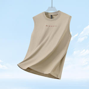 Destaca con tu propio logotipo de marca en este chaleco de algodón Premium para hombre, ideal para eventos corporativos o estilo personal - Product Image 1