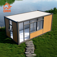 DXH Vente en gros Maison en kit de maisons préfabriquées personnalisées en conteneur à cadre de base modulaire