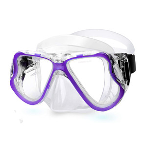 Máscara de Buceo Antivaho, Cristal Templado, Marco de Silicona, Dos Ventanas, Ajuste Universal, Equipo de Natación y Snorkel - Product Image 4