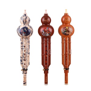 <span class=keywords><strong>Flauta</strong></span> <span class=keywords><strong>Hulusi</strong></span> de Calabaza, Estilo Chino, Clave C/B, Instrumento Musical de Bambú, Venta Directa de Fábrica al por Mayor - Product Image 1