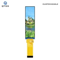QTSS 3,38 Zoll TFT LCD Display Modul 180x640 RGB SPI/MCU IPS LED Hintergrundbeleuchtung 16,7M Farben 600cd/m² Helligkeit