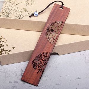 Chinese Style Natural Wooden <b>Bookmark</b> Unique Tree Elements Engraved Company Office School <b>Gift</b> Wooden <b>Bookmarks</b> - Product Image 3