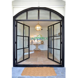 Porte en verre incurvée personnalisée, porte en aluminium à <span class=keywords><strong>grande</strong></span> arche noire à <span class=keywords><strong>vendre</strong></span> - Product Image 2