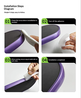 Cinta Protectora de Borde para Raqueta de Pádel de TPU de Alta Calidad, Diseño de Diseñador, para Protección de Raquetas, Duradera, Portátil, para Entrenamiento y Entretenimiento