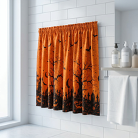 Nouvelle jupe de table Halloween 2026 en polyester, résistante à la décoloration et aux taches, housse décorative pour tables à manger et armoires