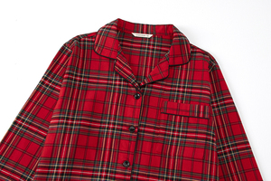 Pijamas <span class=keywords><strong>de</strong></span> Franela <span class=keywords><strong>de</strong></span> Algodón Puro <span class=keywords><strong>para</strong></span> <span class=keywords><strong>Mujer</strong></span>, Transpirables, <span class=keywords><strong>de</strong></span> Manga Larga, Color Rojo, Tela Cepillada, <span class=keywords><strong>para</strong></span> Navidad y <span class=keywords><strong>Año</strong></span> Nuevo - Product Image 4