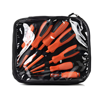 Jeu de tournevis isolés 1000V, kit d'outils d'électricien, tournevis à manche rouge avec sac de rangement, outils de réparation électrique
