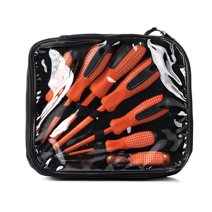 Insulated Screwdriver Set 7 Piece 1000V Red Handle Electrician <b>Tools</b> <b>Kit</b> For Home Repair - Product Image 4