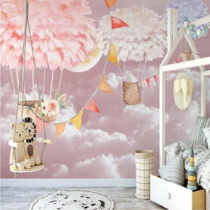 Personnalisé nordique moderne maison décoration intérieure beau paysage 3D rose petites filles chambre murale <span class=keywords><strong>papier</strong></span> <span class=keywords><strong>peint</strong></span> flamant rose <span class=keywords><strong>papier</strong></span> <span class=keywords><strong>peint</strong></span> - Product Image 3