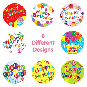 Tùy chỉnh in ấn tự dính Stickers với logo Kraft Giấy Nhãn CuộN Vòng hạnh phúc mail Sticker nhãn cho bao bì etiquetas - Product Image 2