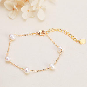Pulsera de Perlas de Agua Dulce de Lujo para Mujer, Diseño Simple de Cielo Estrellado, Joyería de Moda - Product Image 3
