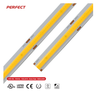 Bande LED COB à couleur unique, 2700K/3000K/4500K/6500K, 24V, 130LM/W, efficacité sans points lumineux, pour éclairage de plafond de chambre à coucher, vente chaude aux États-Unis