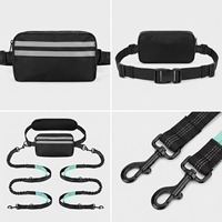 Kingtale En gros Laisse double personnalisée pour 2 chiens avec sangle de maintien lombaire pour chiens de taille moyenne à grande