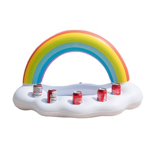 Portavasos inflable con forma de aguacate Sweet Water de 18 cm, anillo de PVC para bebidas, para piscina o resort - Product Image 5