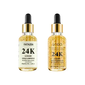 FATAZEN Hot Selling OEM OBM 24k Gold Face Serum Anti Aging Anti Wrinkles Facial Repair Skin Care Gold Serum