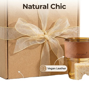Coffret Cadeau Premium Soins Personnels 6-en-1 Kit de Relaxation avec Bougie d'Aromathérapie en Verre pour Femme Logo Personnalisé Cadeau de Douche Nuptiale - Product Image 2