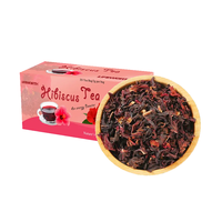 Thé Détox Herbal LIFEWORTH Minceur Amincissant Certifié ISO, Fleur d'Hibiscus Séchée pour Adultes, Sans Sucre, Sans Caféine