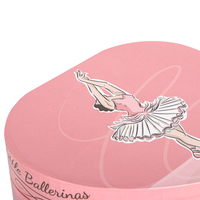 Ever Bright Wind-Up Poupée Ballerine Twirling en bois Style le plus chaud Rose Forme de coeur Enfants Ballet Boîte à musique Danseur pour filles