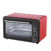 Four Électrique Multifonctionnel pour Pâtisserie, Pain, Pizza, 25L, Mini Cuisine Commerciale, Extérieur, Hôtellerie, Acier Inoxydable, Sans Huile