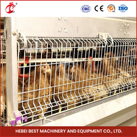 Cage à batterie de type H pour élevage de volailles pour poulets de chair Récolte automatique