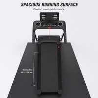 Treadmill Lipat Elektrik Komersial 1~14KM/Jam 3 Tingkat Kemiringan Dengan Pulse MP3 Display Beban Maksimal 120KG Walking Pad Treadmill