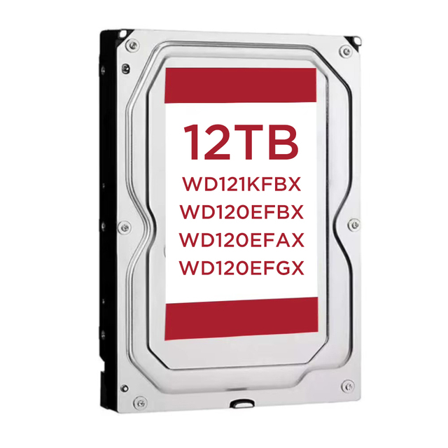 12TB 3.5 Inch 7200RPM 512MB Cache SATA CMR NAS Internal Hard Drive WD121KFBX WD120EFBX WD120EFAX WD120EFGX