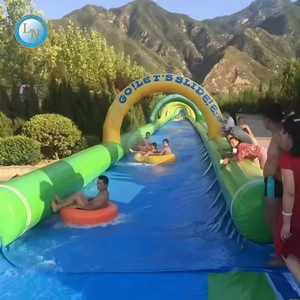 Long <strong>Inflatable</strong> City <strong>Slide</strong> / <strong>Inflatable</strong> Slip and <strong>Slide</strong> for Adults 2025 Summer - Product Image 2