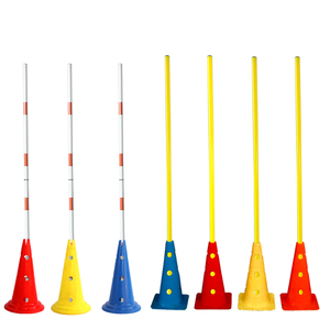 Cône d'entraînement <span class=keywords><strong>de</strong></span> football et <span class=keywords><strong>de</strong></span> basketball 32 cm avec trou, règle <span class=keywords><strong>de</strong></span> réglage <span class=keywords><strong>de</strong></span> hauteur, poteau <span class=keywords><strong>de</strong></span> marquage - Product Image 6