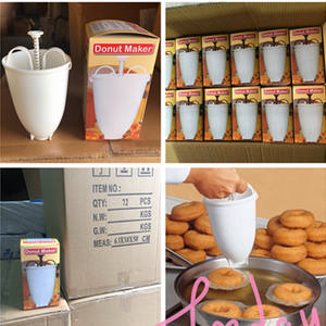 Moules à pâtisserie en plastique pour beignets, gâteaux et bagels, outils de cuisson écologiques - Product Image 6