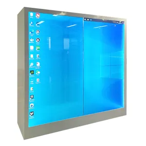 86 дюймовый 3D прозрачный дисплей, шкаф, витрина, ЖК-экран, цифровая вывеска для рекламного дисплея