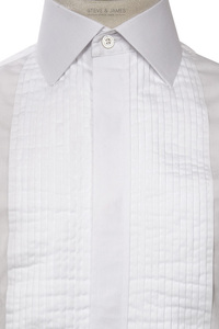 Camisa de Esmoquin Formal para Hombre, Cuello Mao, Manga Larga, Antiarrugas, 100% Algodón Dobby, Servicio OEM, Venta al Por Mayor - Product Image 5