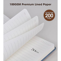 Carnet de notes A5 en cuir PU avec logo personnalisé, couverture rigide, agenda, journal, bloc-notes avec stylo pour le bureau
