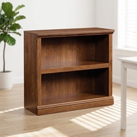 Sauder 420178 Librería mediana de bambú con 2 estantes y diseño transicional
