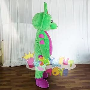 Gran Venta de disfraz de Mascota de <span class=keywords><strong>dinosaurio</strong></span> verde personalizado tamaño adulto <span class=keywords><strong>Barney</strong></span> Friend mascota fiesta evento conjunto - Product Image 2