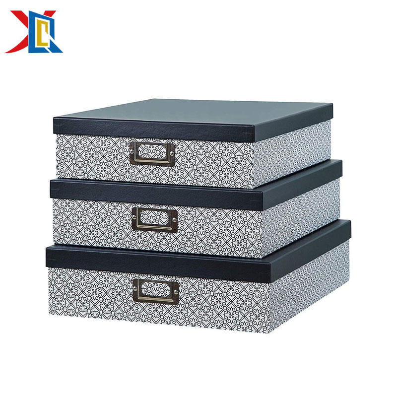 Папка формата а4 для документов, Офисные Настольные Ящики для хранения с крышкой, картонная коробка