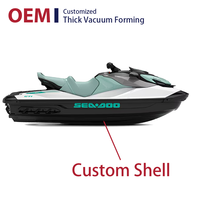 Coque de jet ski personnalisée en ABS+ASA, thermoformage haute résistance, coque de motomarine, formage sous vide, découpe, fabricant