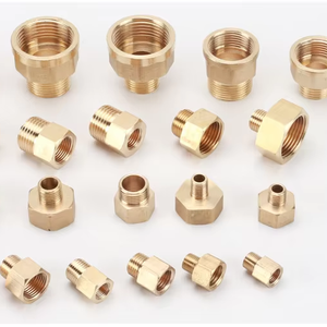 Raccordi in <span class=keywords><strong>ottone</strong></span> riduttori da 1/8 a 1 pollice, a diametro uguale e ridotto, filettati, con testa esagonale, maschio-femmina, di alta qualità - Product Image 1