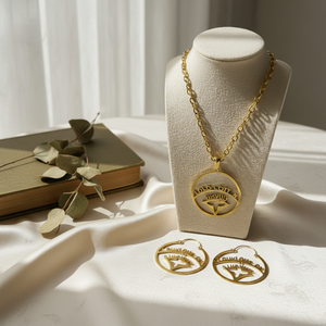 Parures <span class=keywords><strong>de</strong></span> <span class=keywords><strong>bijoux</strong></span> <span class=keywords><strong>de</strong></span> mariage <span class=keywords><strong>de</strong></span> luxe pour femmes, colliers et boucles d'oreilles en acier inoxydable plaqué or 18 carats, vente en gros d'usine - Product Image 3