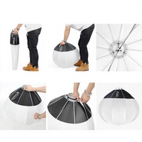 Nouvelle boîte à lumière sphérique pliable KQ65 65cm 26 pouces, diffuseur de flash en forme de boule, monture Bowens, pour photographie et vidéo en studio